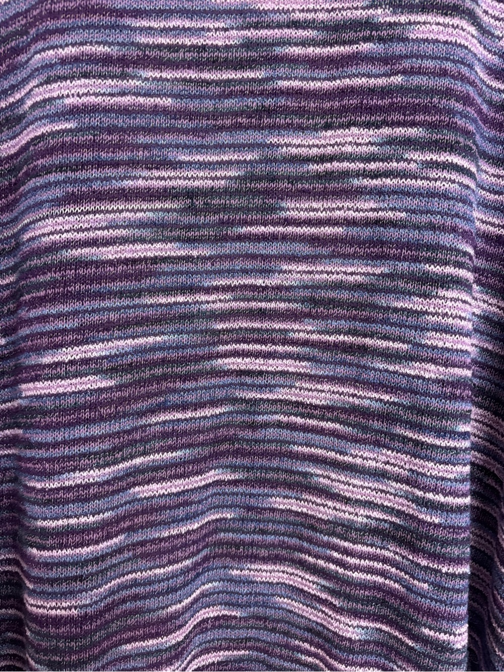 Fashion Bug Purple and Lavender Striped Knit Top - Picture 3 of 6